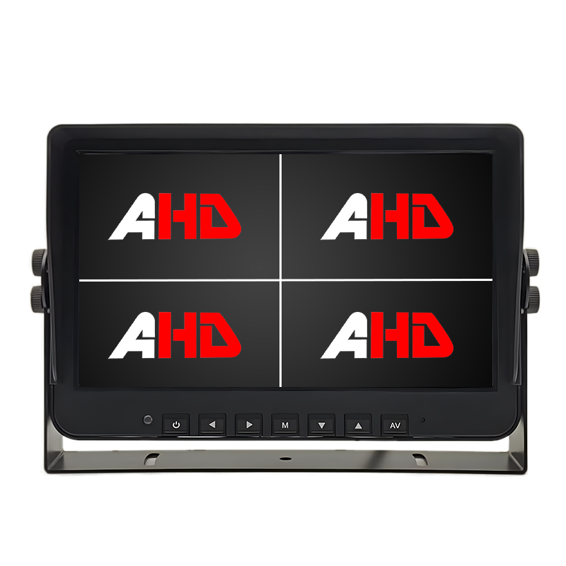 10.1 Inch 4CH Quad Display Heavy Duty Vehicle AHD Monitor