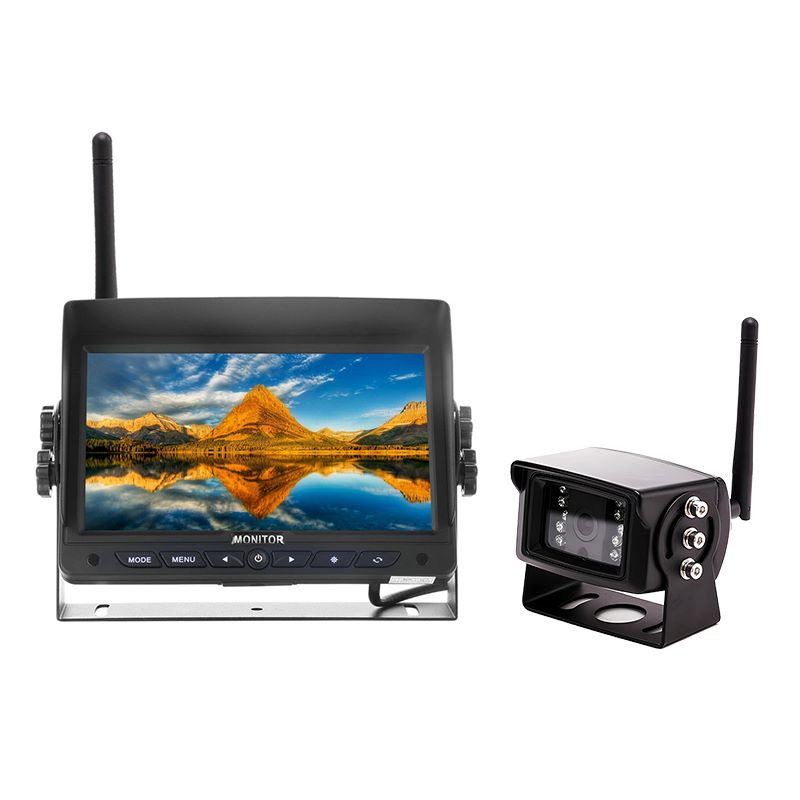 2.4G Wireless Car Backup Camera 7 Inch Rear View Car Monitor System Kits Para sa Trailer