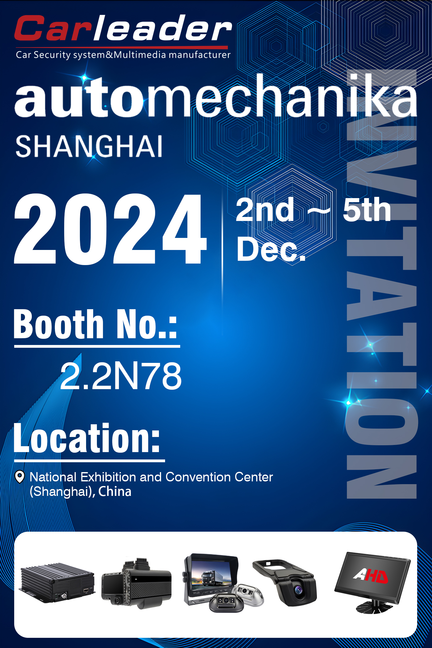 Automechanika Shanghai 2024 Exhibition | Booth No.: 2.2N78, naghihintay si Carleader sa iyong pagbisita