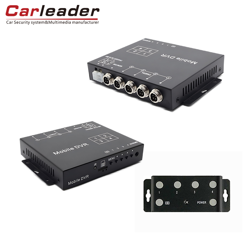 Carleader 4CH AHD 1080P Mini Mobile DVR Suporta TF Card Storage