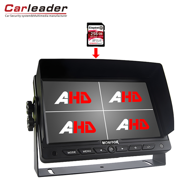 Carleader 7 Inch Truck Onboard HD Quad Split Monitor na may pag -andar sa pag -record ng DVR Carleader 7 Inch Truck Onboard HD Quad Split Monitor na may pag -andar sa pag -record ng DVR