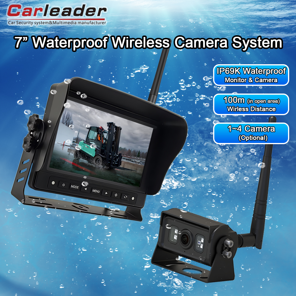 I-upgrade ang iyong mga kakayahan sa pagsubaybay gamit ang Carleader 7 Inch Waterproof 2.4GHz Digital Wireless Heavy Duty Camera Monitor System