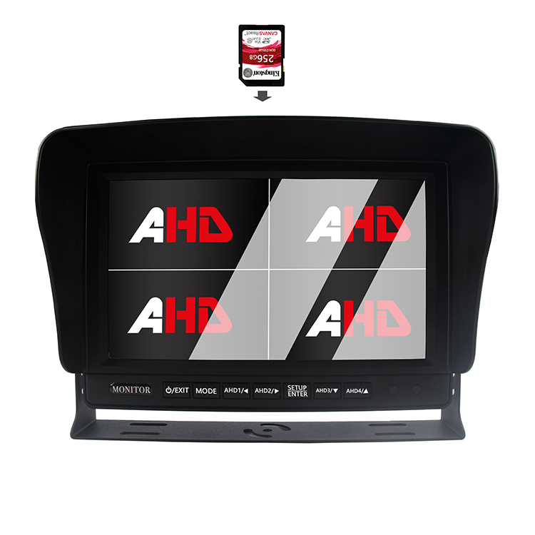 Carleader 9 Inch Quad Display Truck Video Recording AHD Monitor Carleader 9 Inch Quad Display Truck Video Recording AHD Monitor