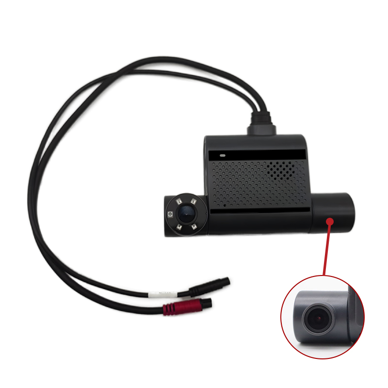 3-channels ai adas dms car dash cam