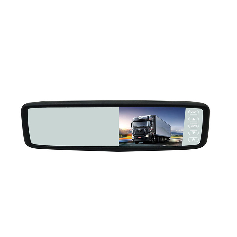 4.3 pulgadang TFT Color Clip sa Car Rear View Mirror Monitor