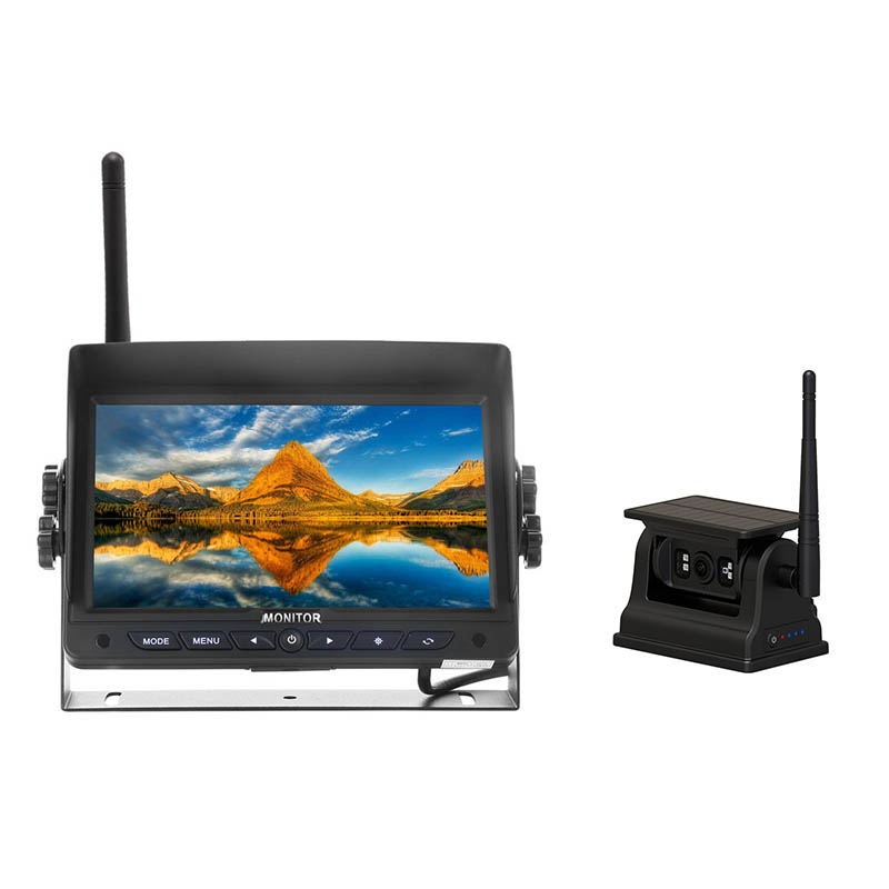 7 pulgada 2.4G Digital Wireless Monitor Magnetic Solar Camera System