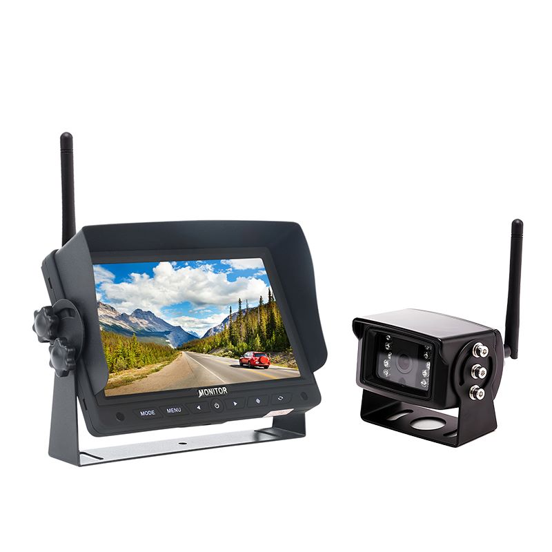 7 Inch 2.4G Digital Wireless Monitor na May Touch Button At Camera System