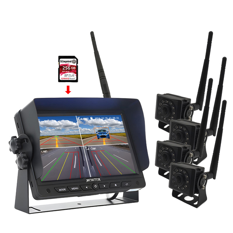 7 Inch 2.4G Wireless Digital Monitor Camera System na may AI Function