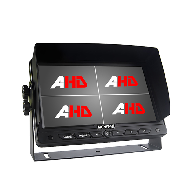 7 Inch 4CH AHD Inputs Quad Display Heavy Duty Vehicle Monitor