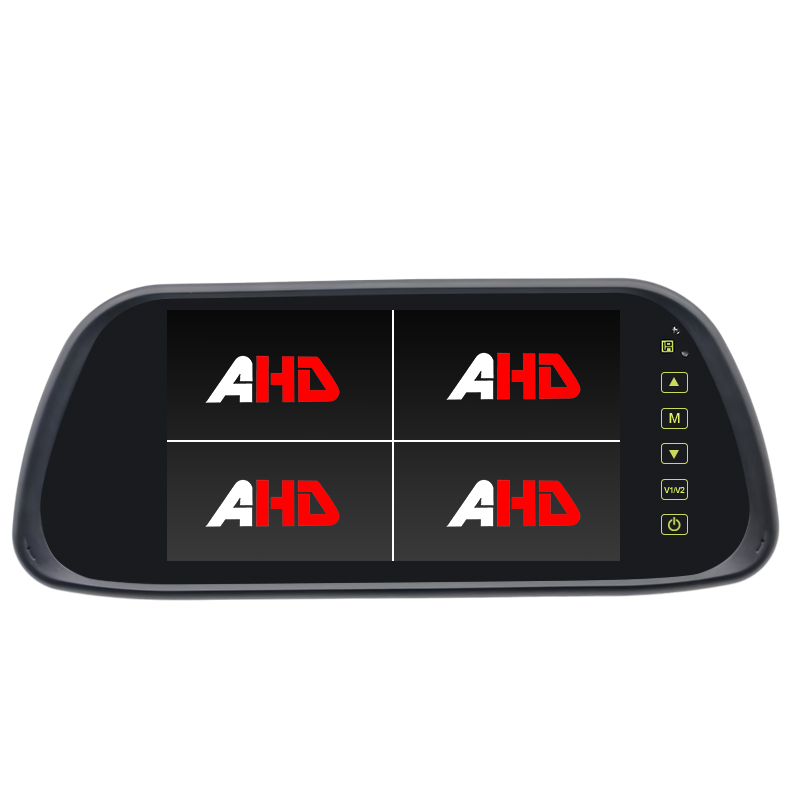 7 Inch 4CH Quad AHD Rear View Mirror Monitor Suporta sa Dual Installation