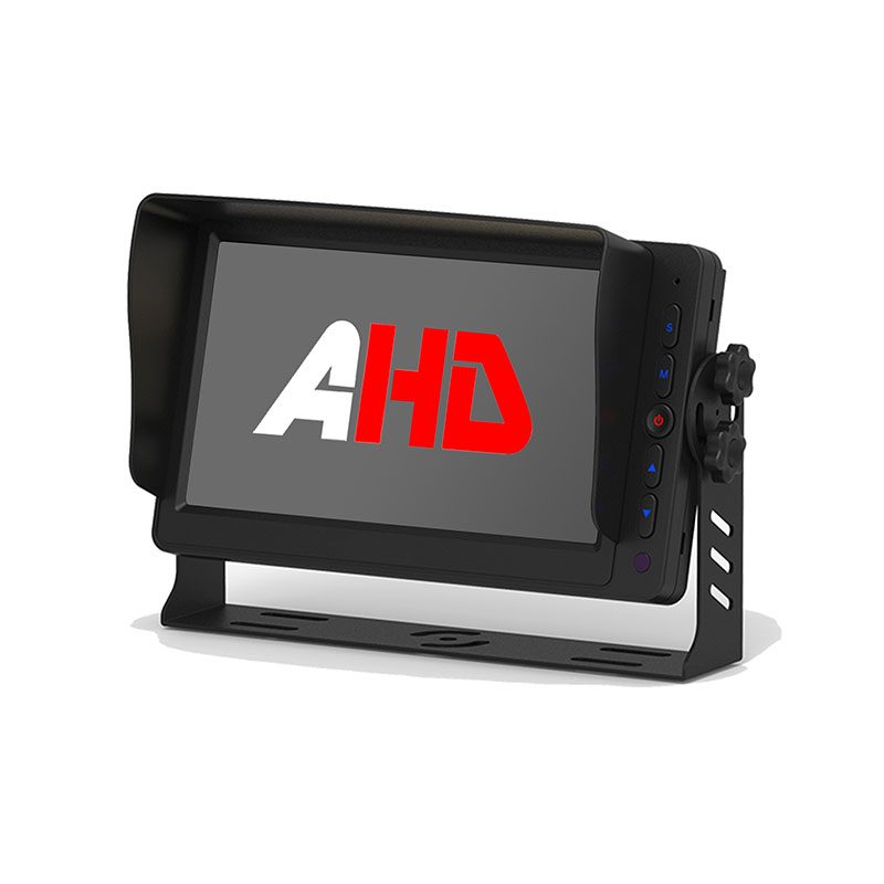 7 Inch AHD Vehicle Monitor na may 5 Backlit na Button at Dual Video Input