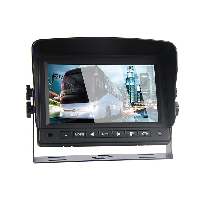7inch Heavy Duty Vehicle Dash Mount Monitor Na May Dalawang Pag-input ng Camera