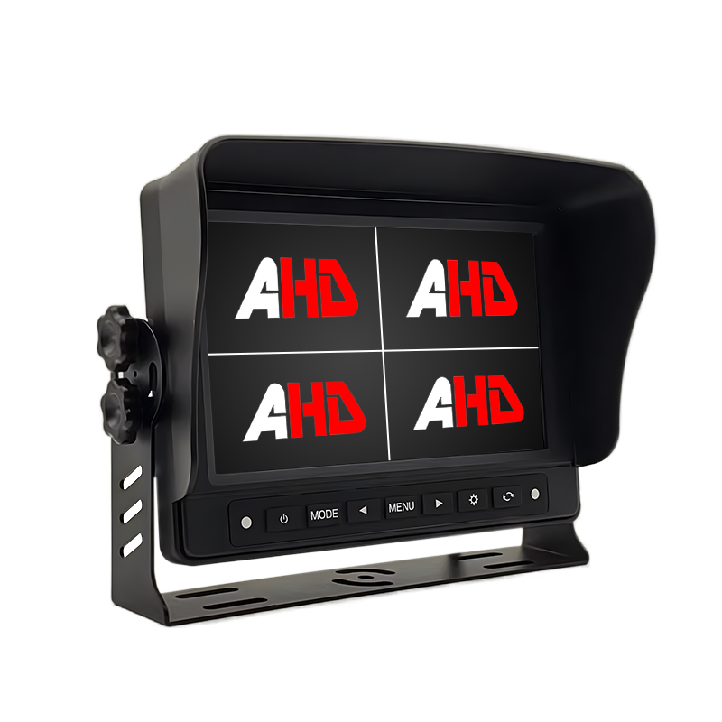 7 Inch Waterproof Quad Split Display Heavy Duty Truck Monitor