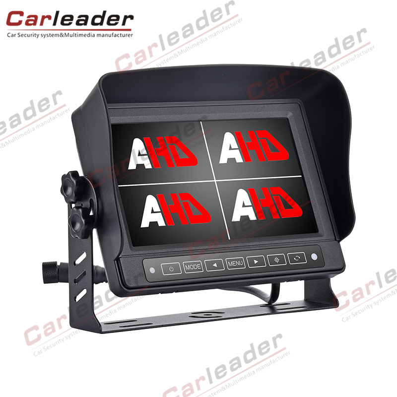 7inch Waterproof Car Quad AHD Monitor na May Touch Button