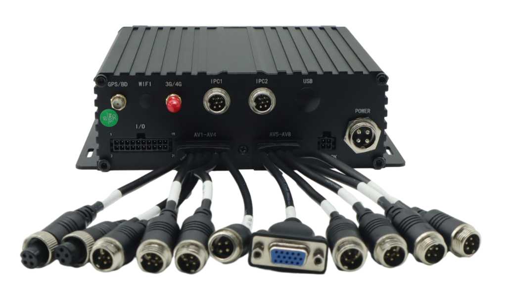 8 Channel 1080P HDD at SD Card MDVR para sa Sasakyan