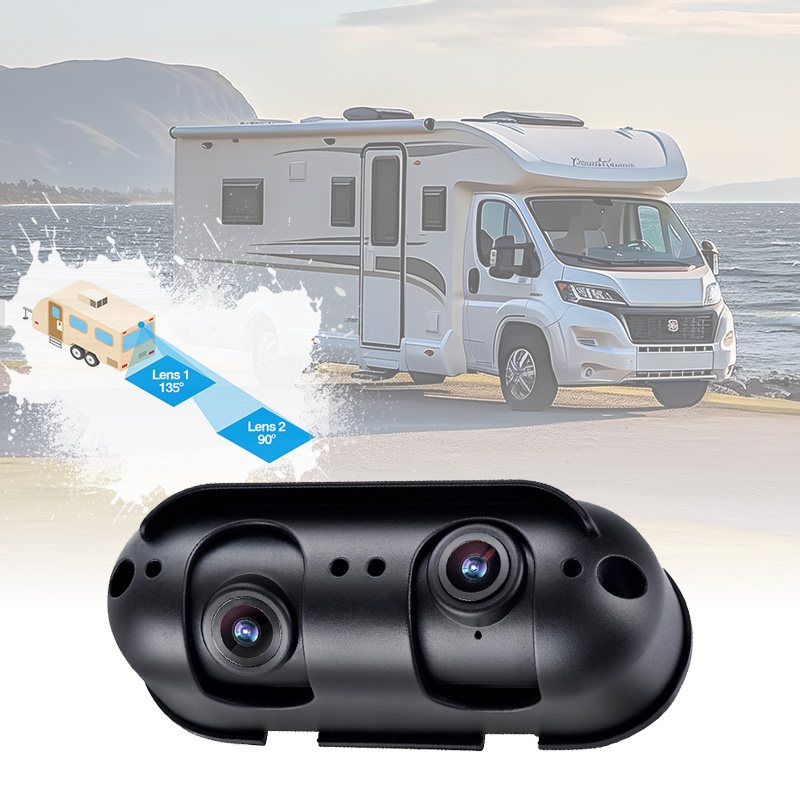 AHD Starlight Dual Lens Rear View Camera fit Para sa RV Motorhome